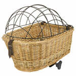 Mand Dax Large + deksel rotan grijs