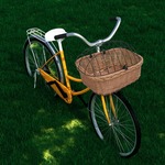 basil bremen rattan look kf - fietsmand - voorop - donkerbruin