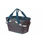 Fietsstuurmand met deksel 50x45x35 cm natuurlijk wilgen