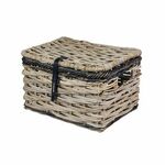 TRIXIE FIETSMAND VOOR AAN STUUR NYLON ZWART / GRIJS 41X26X26 CM