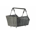 Newlooxs Rotan fietsmand New Melbourne Large 45 liter 45 x 33 x 31 cm grijs