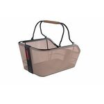 Basil cento rattan look mik - fietsmand - achterop - bruin