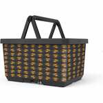 TRIXIE FIETSMAND VOOR AAN STUUR NYLON ZWART / GRIJS 41X26X26 CM