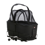Basil cento rattan look mik - fietsmand - achterop - inclusief mik systeem - bruin