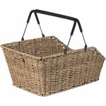 Basil cento rattan look multi - fietsmand - achterop - lichtbruin