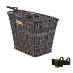 Basil cento rattan look wsl - fietsmand - achterop - inclusief wsl systeem - bruin