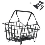 TRIXIE FIETSMAND BAGAGEDRAGER MET ROOSTER GRIJS 55X35X49 CM