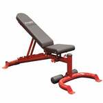 Orange Gym Dumbbell fitnessbank aluminium grijs en oranje
