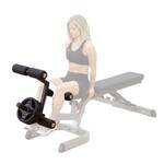 Fitnessbank - Fitnessbank verstelbaar - Halterbank - Buikspierbank - Beentrainer - Fitness - 153 x 53 x 102 cm