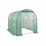 Kweekkas - Tuinkas - Foliekas - Folie kas - Tunnelserre - Kweektent - L - 4,5 x 3,0 x 2,0 m - Groen