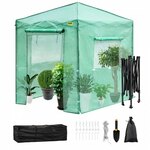 Kweekkas - Tuinkas - Foliekas - Broeikas - Kweektent - L180 x B90 x H90 cm - Groen