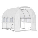 Broeikas - Foliekas - Kweekkas - Tuinkas - Kweektent - Kas - Groen - 2,49 x 1,2 x 1,2m