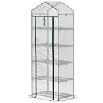 Outsunny foliekas 3 x 2 x 2 m tunnel inloopkas kas plantenhuisfolie tent 6 ramen UV-bescherming groen