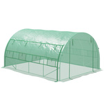 Outsunny foliekas, duurzame broeikas voor optimale groei, koude kozijn, UV-bestendig, eenvoudig te monteren, 143 x 143 x 195 cm, groen | Aosom.nl