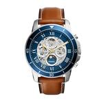 Fossil Men&apos;s Dillinger Brown Leather Strap Watch 48mm