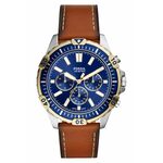 Fossil Grant automatisch tweekleurig horloge ME3112 zilver