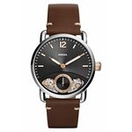 Fossil Heren Nate JR1504 bruin lederen quartz horloge