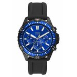 Fossil heren FS4776 machine chronograaf rond zilverkleurig armbandhorloge