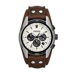Fossil Heren Grant donkergroen stalen chronograaf horloge FS5375