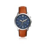 Fossil heren Grant Sport zwart lederen automatisch modehorloge ME3138
