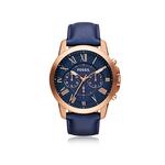 Fossil heren ME3118 &apos;Pilot 54&apos; chronograaf automatisch bruin lederen horloge