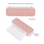 Original PeriPage A40 Paper Printer 210mm Mini Mobile Photo Printer with 1 Roll Thermal Paper Support 2''/3''/4'' Paper Width Printing PDF File Webpage Contract Picture Compatible with Android iOS
