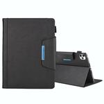 Voor iPad Pro 11 (2020) & (2018) Big Metal Button Business Tablet PC Beschermleerkoffer met beugel & kaartsleuf & fotohouder & portemonnee (goud)