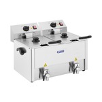 Elektrische friteuse - 2 x 13 liter - EGO thermostaat