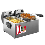 Fritel Friteuse 2x3L liter duo met inox stofdeksel