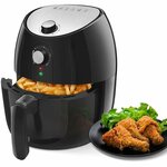 Airfryer - Aigi Kubito - Hetelucht Friteuse - Timer - 3.5 Liter - Zwart
