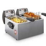 Airfryer - Aigi Hida - Hetelucht Friteuse - Timer - 3.5 Liter - Zwart/Zilver