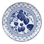 Gebaksbord Flora Japonica - Tokyo Design Studio - Blauw-wit porselein - 16 x 2 cm