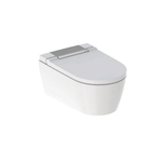 Geberit AquaClean Tuma Comfort DoucheWc -spoelrandloos - wand - afdekplaatje gev. RVS - glans wit 146.290.fw.1