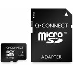 Q-CONNECT microSD geheugenkaart, met SD-adaptor, 16 GB