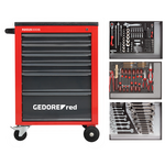Gedore R21560004 | Gereedschapwagen MECHANIC | 6 laden | Rood | 129-Delig 3301673