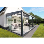 Tijdelijk 15% korting | Verasol Glastuinkamer met polycarbonaat dak 500x400 cm op 3 staanders Aluminium Verasol