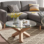 Kave Home Salontafel 'Lotus' 65cm, Glas