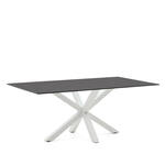 Kave Home Eettafel Argo Glas, 200 x 100cm - Zwart