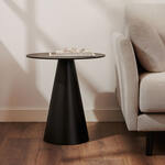 Kave Home Ronde Bijzettafel 'Wilshire' 50cm, kleur Zwart
