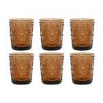 Glazenset Home ESPRIT Amber Kristal (6 Stuks)