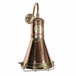 Limehouse Antieke industrie muurlampFreigther messing (PB) - 451