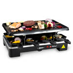 Tristar Gourmetstel RA-2746 - Gourmetset voor 8 personen - Met grote grillplaat - Regelbare temperatuur - Zwart/RVS