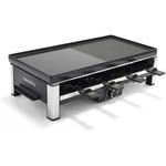 MaxxHome Raclettegrill voor 8 personen - Gourmetset - Tafelgrill - Zwart