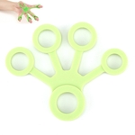 Silicon Finger Trainer Device Fan-vormige Pull Ring (Donkergrijs)