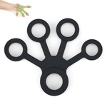 Silicon Finger Trainer Device Fan-vormige Pull Ring (Lichtgrijs)