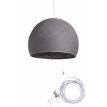 LifestyleFurn Hanglamp Reed 7-lamps - Smoke Grey