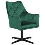 Leren fauteuil creative, groen leer, groene stoel