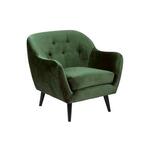 Leren fauteuil glamour 22.5 groen, groen leer, groene stoel