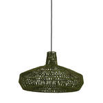 LED Hanglamp - Hangverlichting - Aigi Yuka - E27 Fitting - Rond - Mat Groen - Kunststof