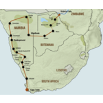 Comfortabele lodgesafari van Kaapstad naar Victoria Falls (23 dagen)